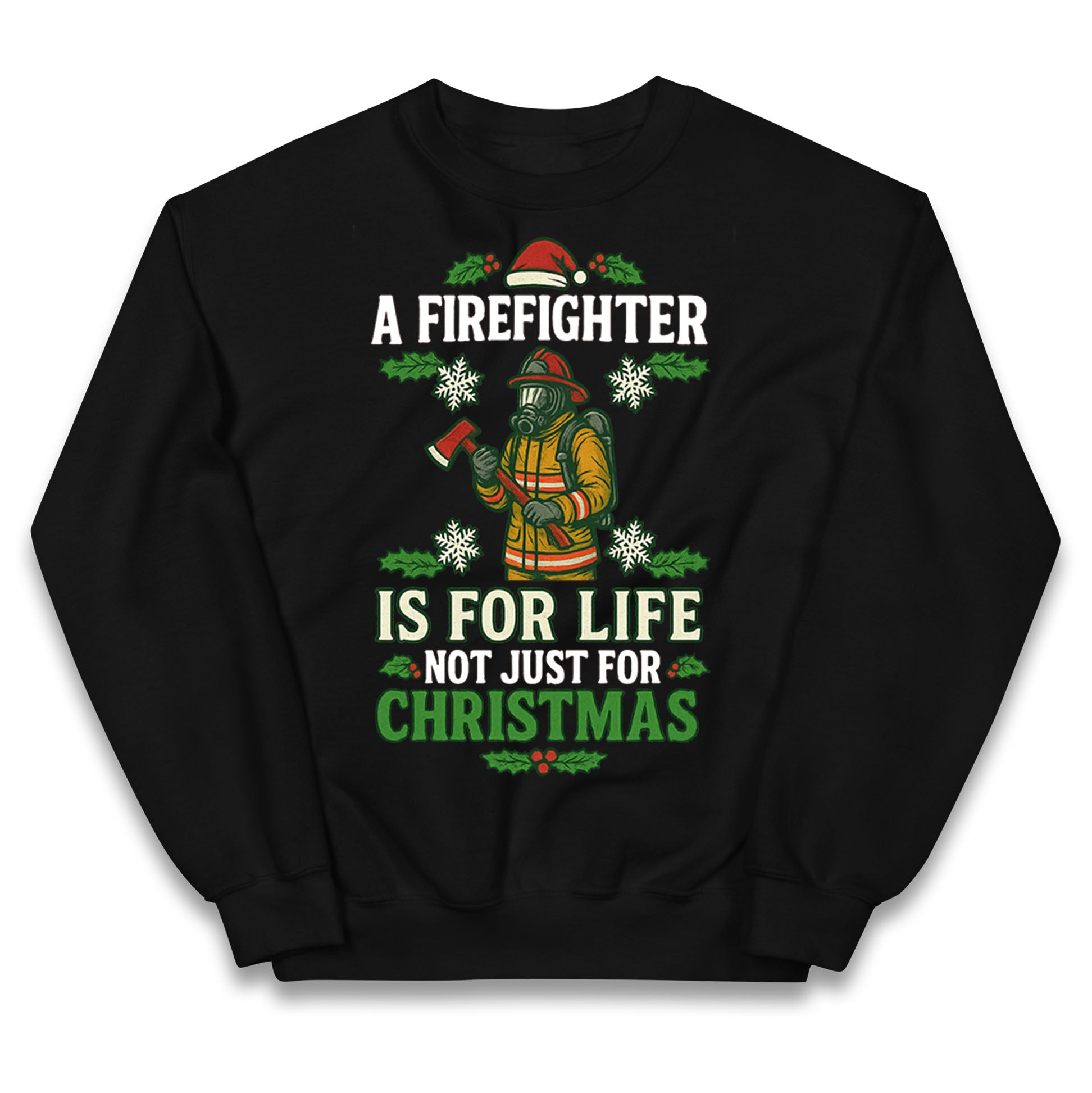 Firefighter Christmas Kids Jumper