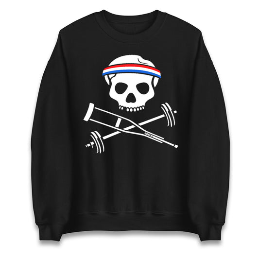 Johnny Knoxville Crutch Barbell and Bones Jumper