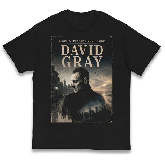 David Gray The Past And Present Tour 2026 Kids T Shirt