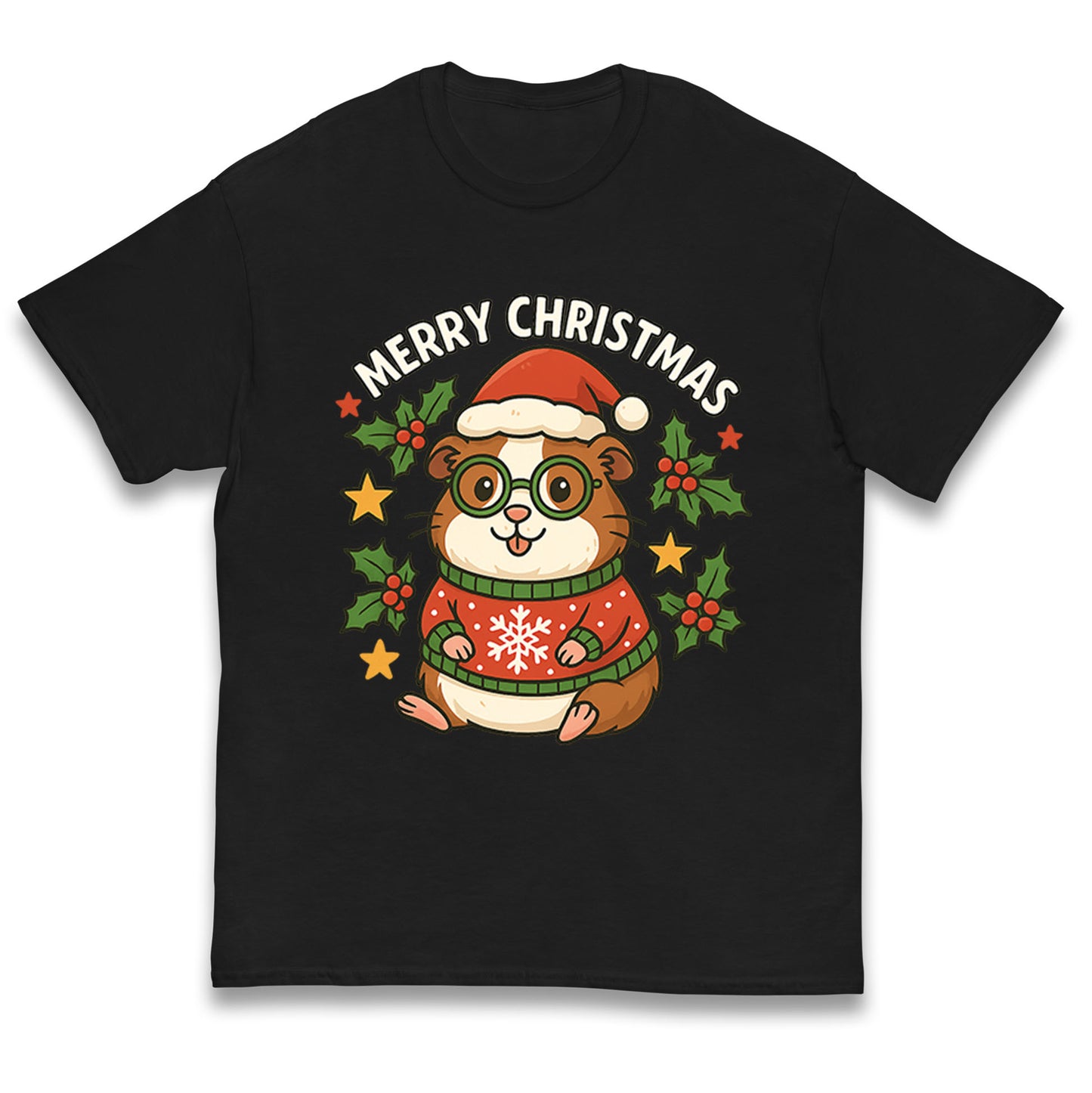 Guinea Pig Christmas Kids T Shirt