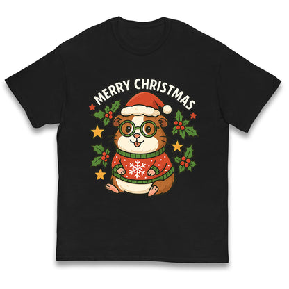 Guinea Pig Christmas Kids T Shirt