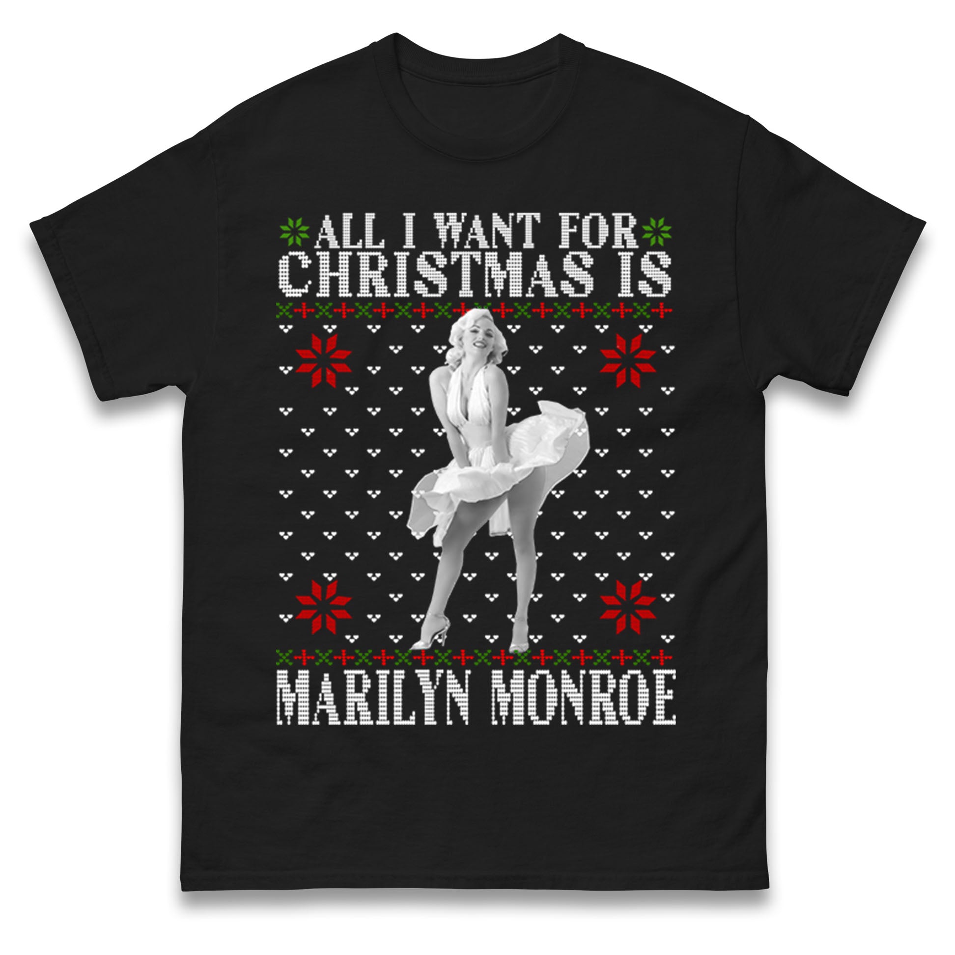 marilyn monroe christmas t shirt