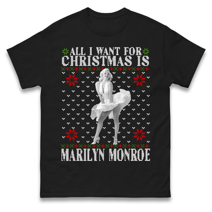marilyn monroe christmas t shirt