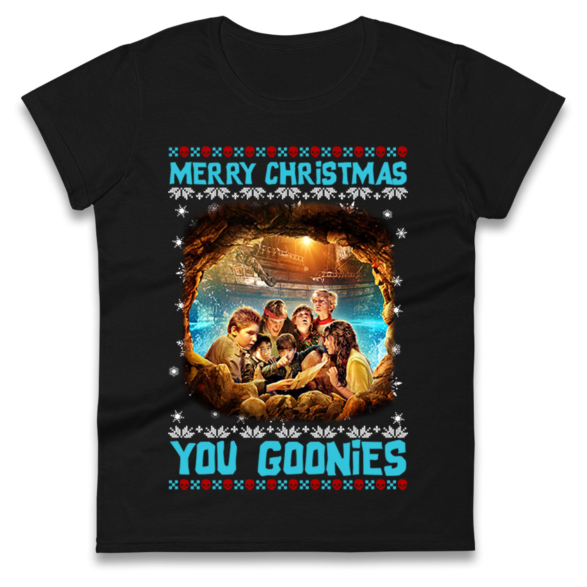 The Goonies Christmas Ladies T Shirt