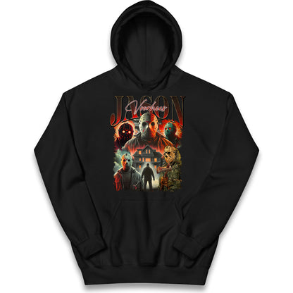 Jason voorhees scary Halloween Bootleg Kids Hoodie