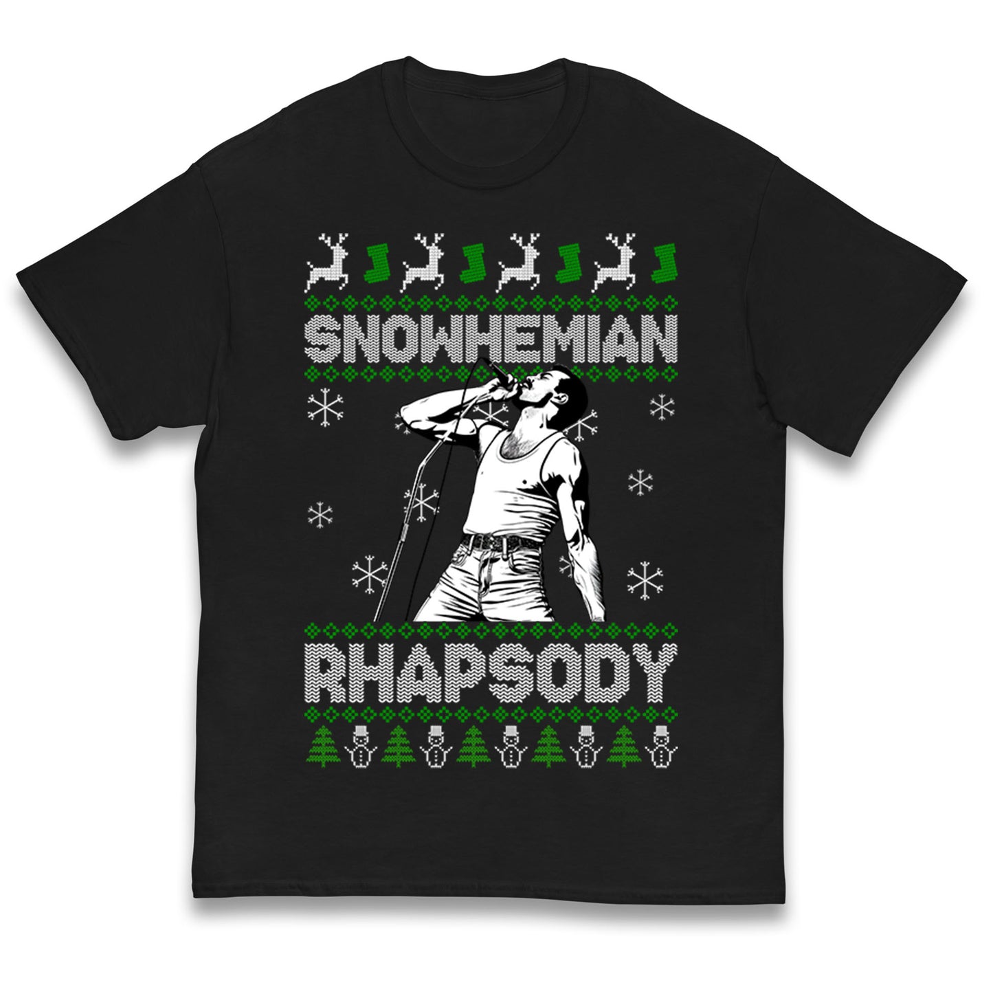 Freddie Mercury Christmas Kids T Shirt