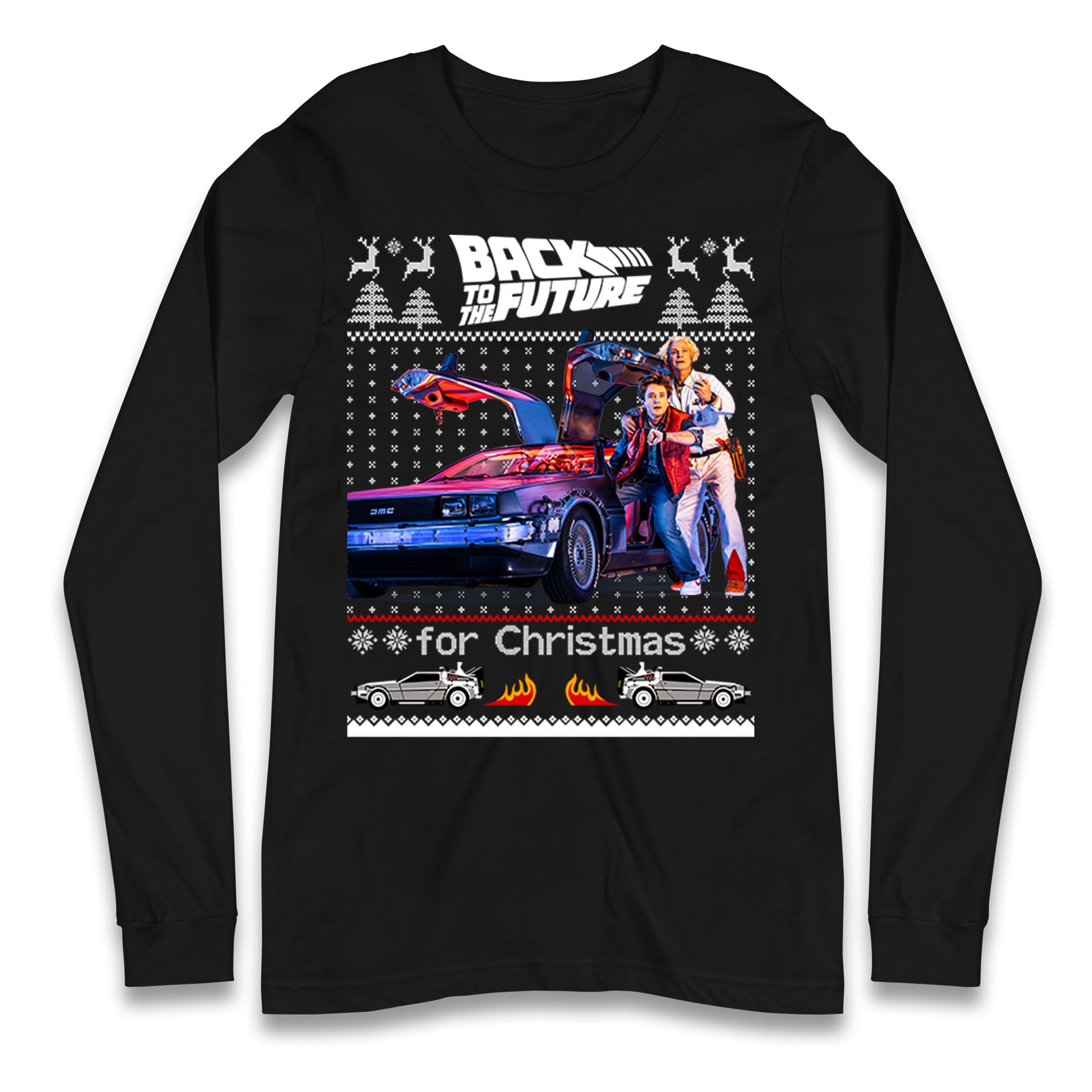 Back To The Future Christmas Longsleeve T Shirt