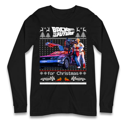 Back To The Future Christmas Longsleeve T Shirt