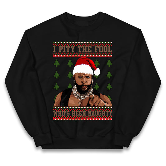 Barry Wood Whos been naughty Christmas Kids Jumper