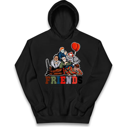 Horror Vintage Characters Friends Halloween Hoodie
