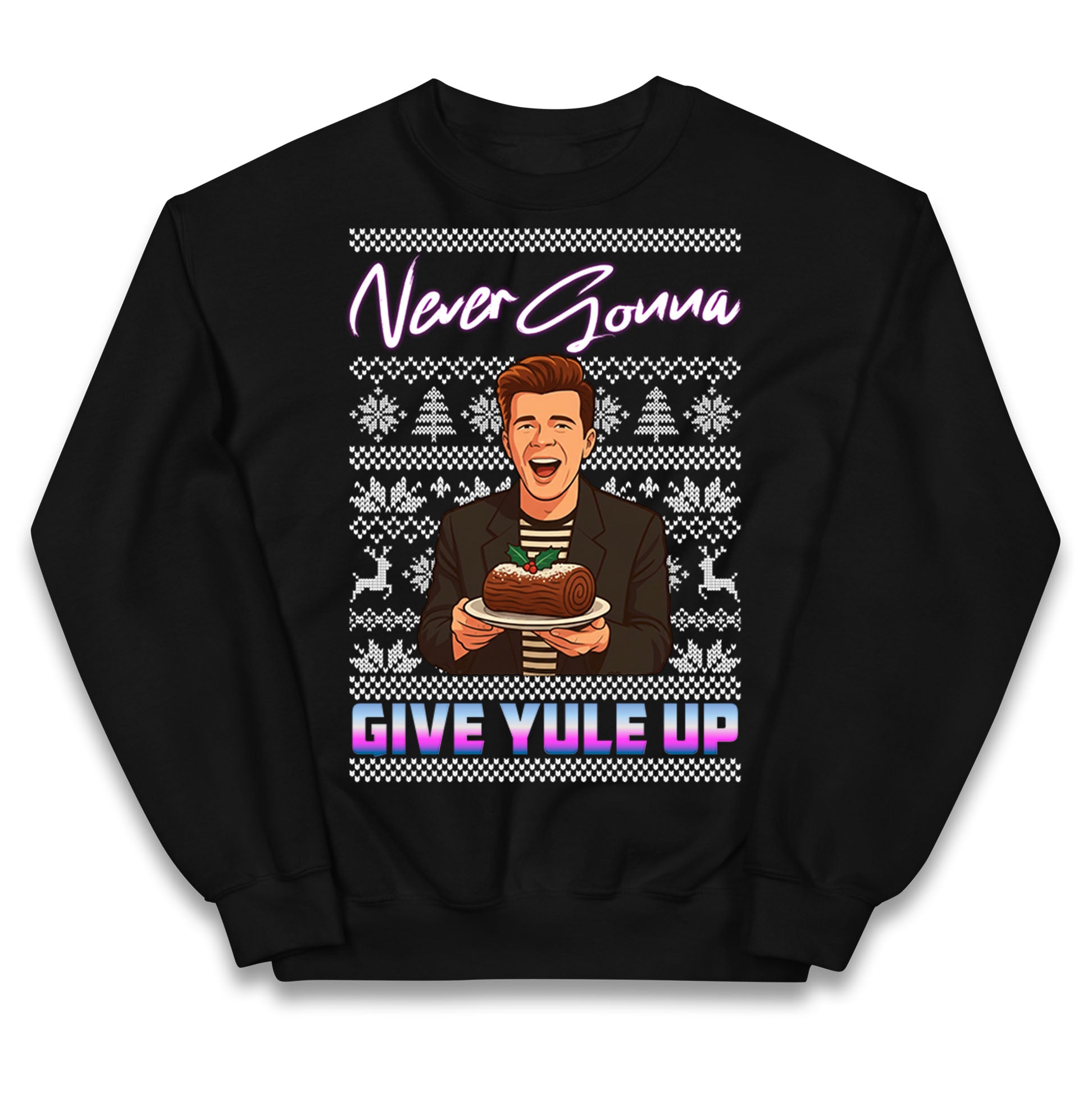 Rick Astley Christmas Kids Jumper