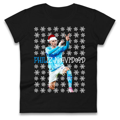 Phil Foden Philiz Navidad Christmas Ladies Shirt