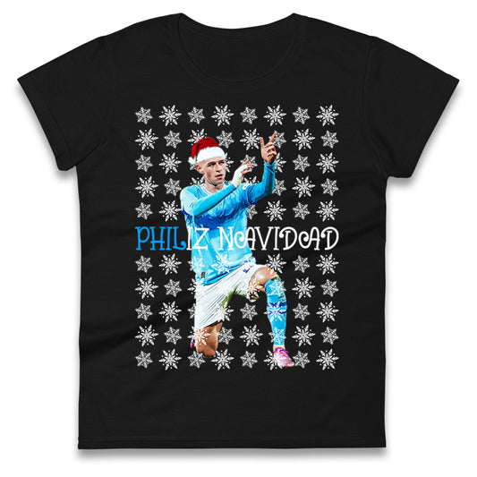 Phil Foden Philiz Navidad Christmas Ladies Shirt