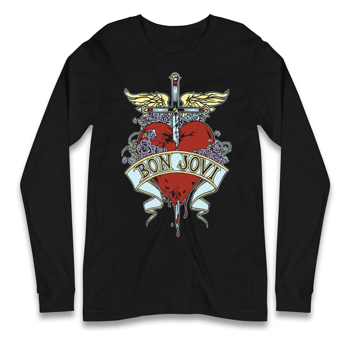 Bon Jovi Rock Band Longsleeve T Shirt 