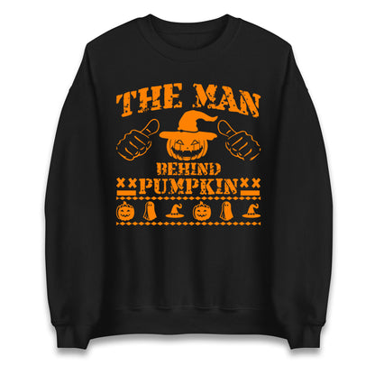 The Man Behind Pumpkin Halloween Unisex Sweatshirt