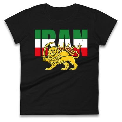 Iran Flag Ladies T Shirt