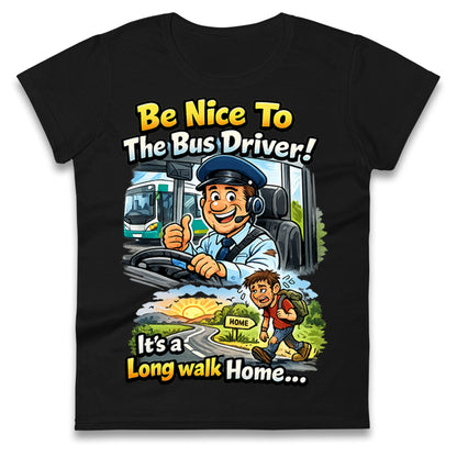 Bus Driver Ladies T Shirt