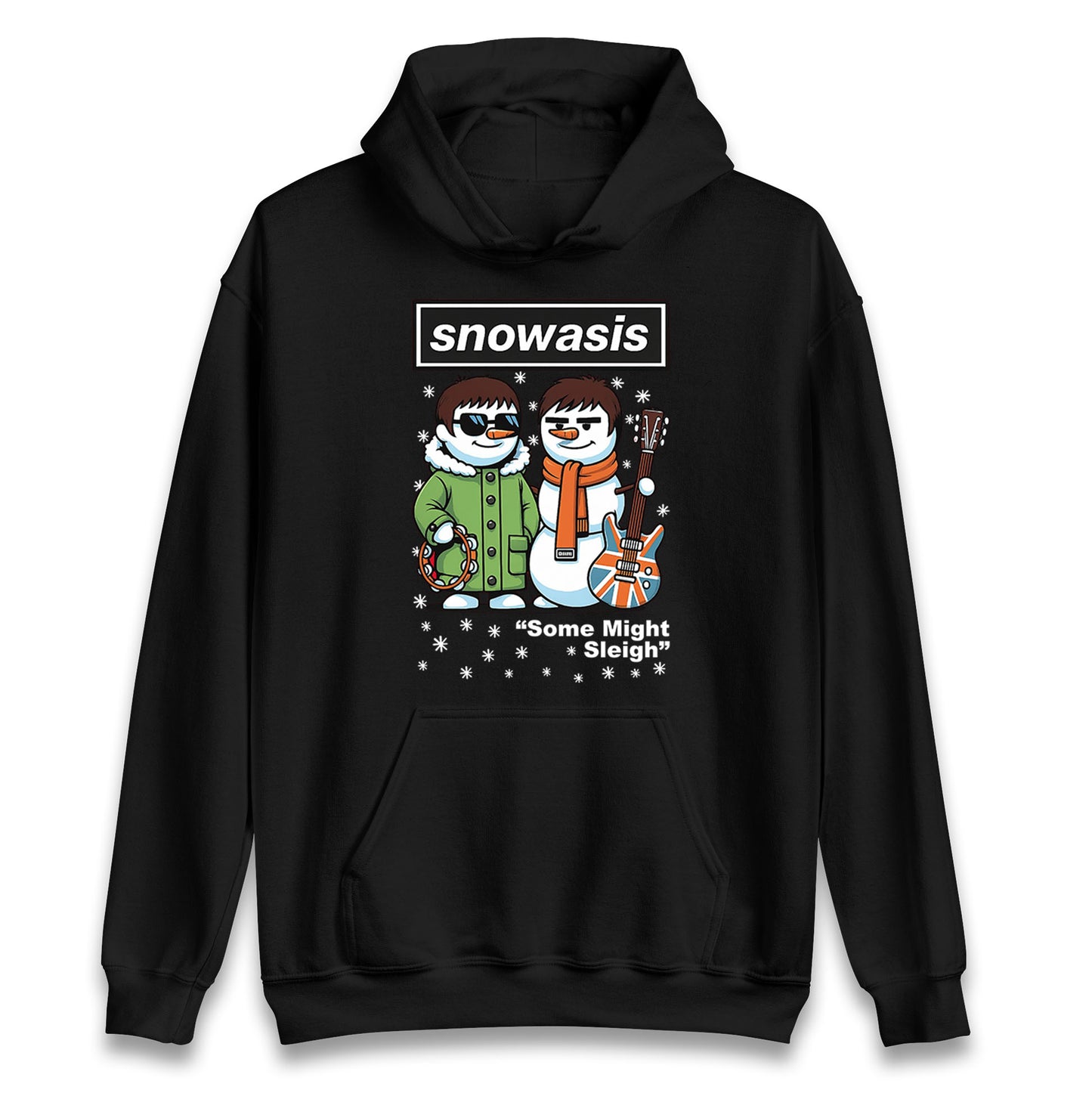 Funny Snowasis Might Sleigh Xmas Music Hoodie