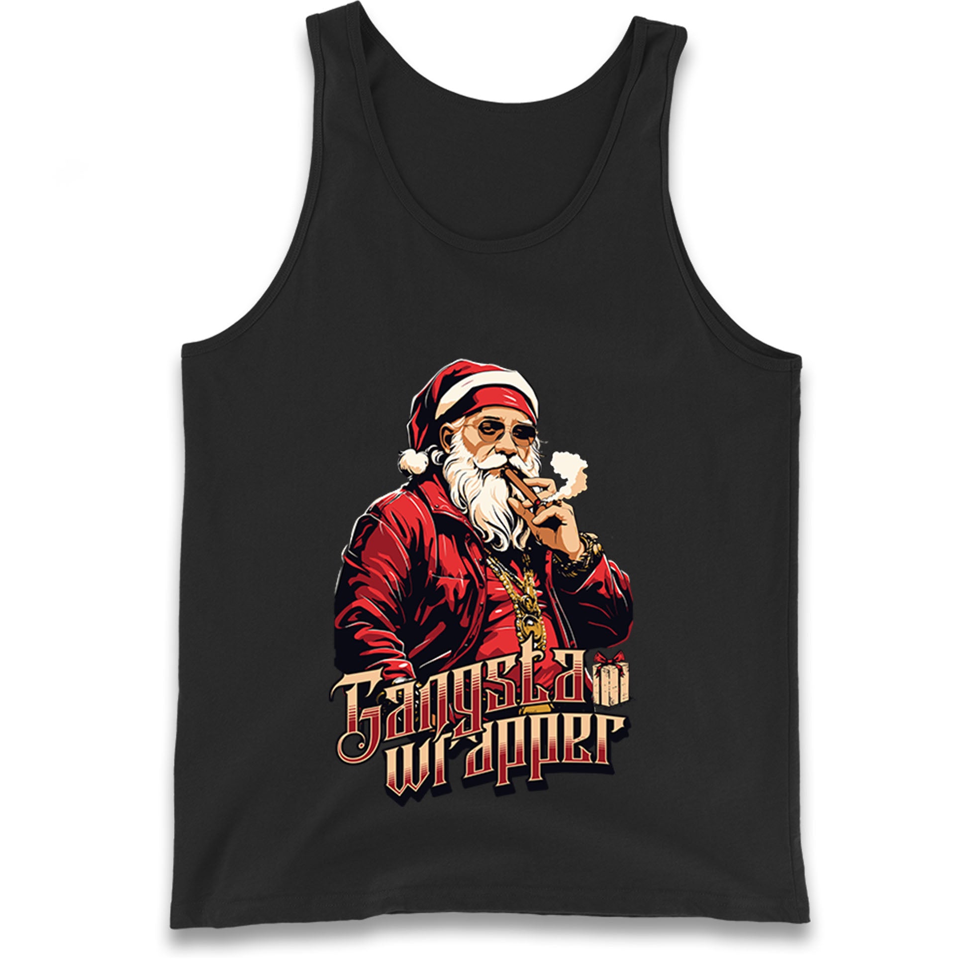 Santa Claus Gangster Tank Top