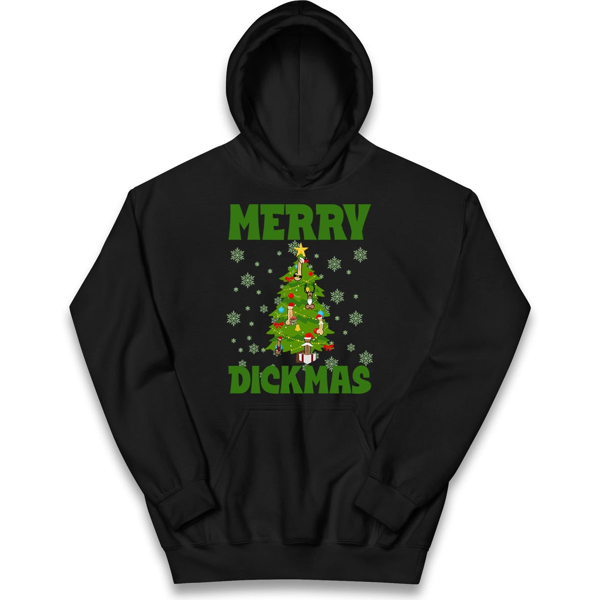 Merry Dickmas Funny Christmas Hoodie