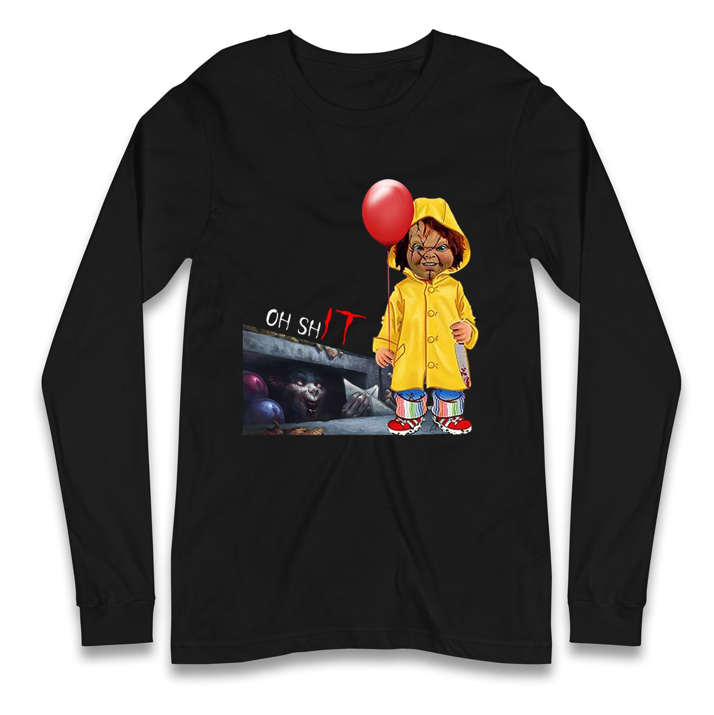 Chucky Doll Horror Halloween Long Sleeve T Shirt
