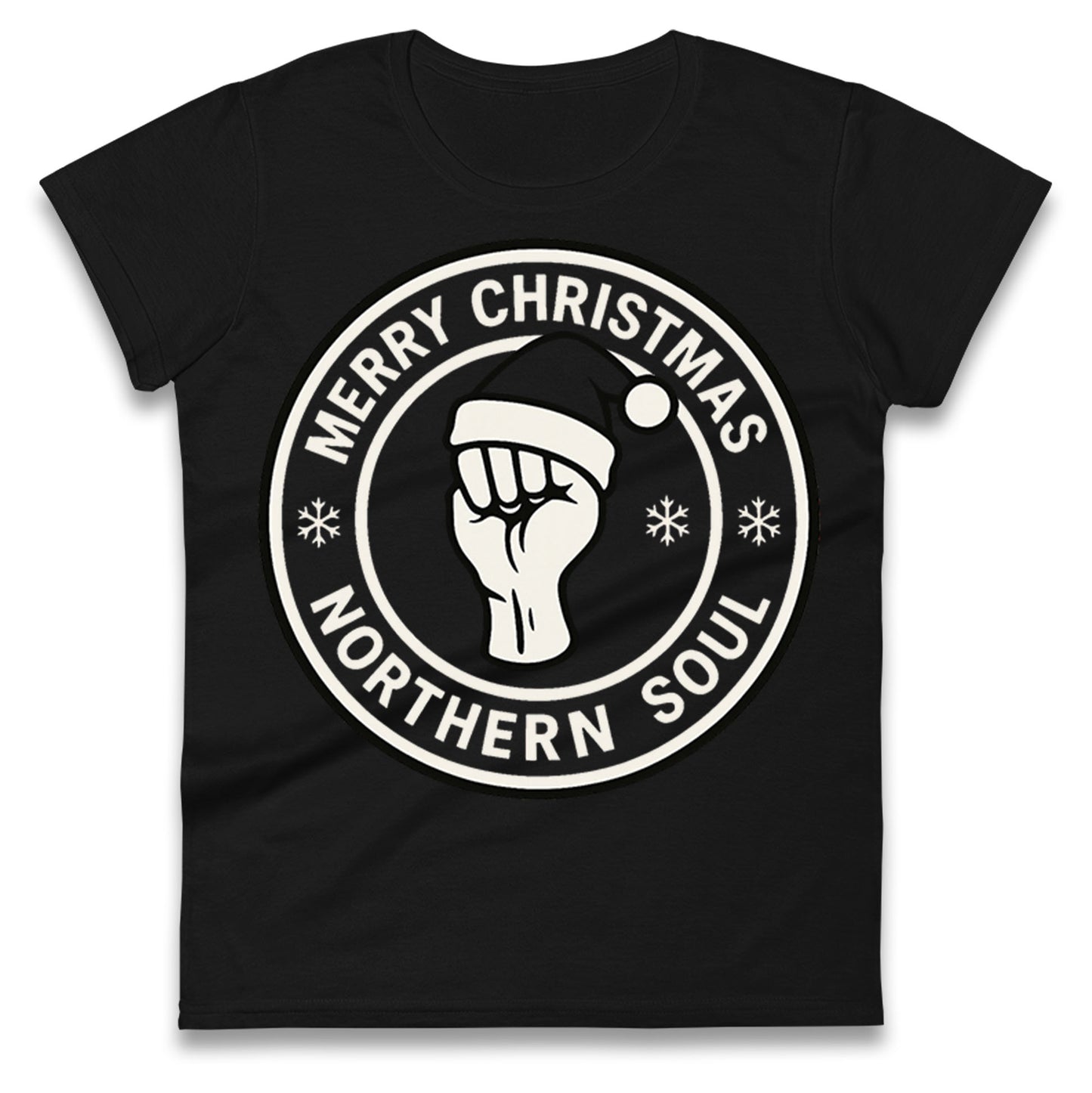 Merry Christmas Northern Soul Ladies T Shirt