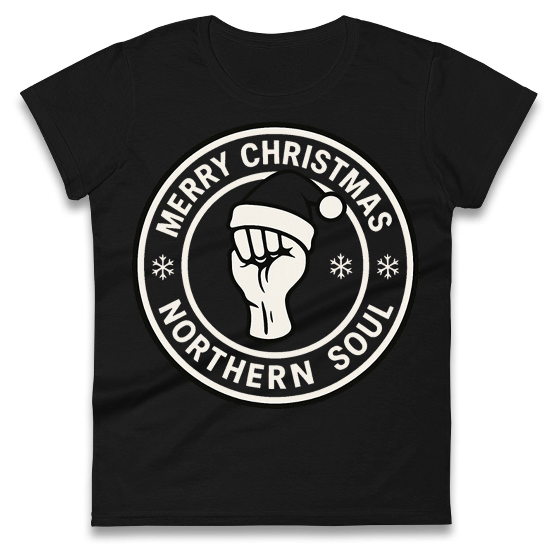 Merry Christmas Northern Soul Ladies T Shirt