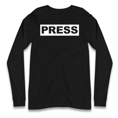 PRESS Palestine Inspired By Journalist Motaz Azaiza Longsleeve T Shirt