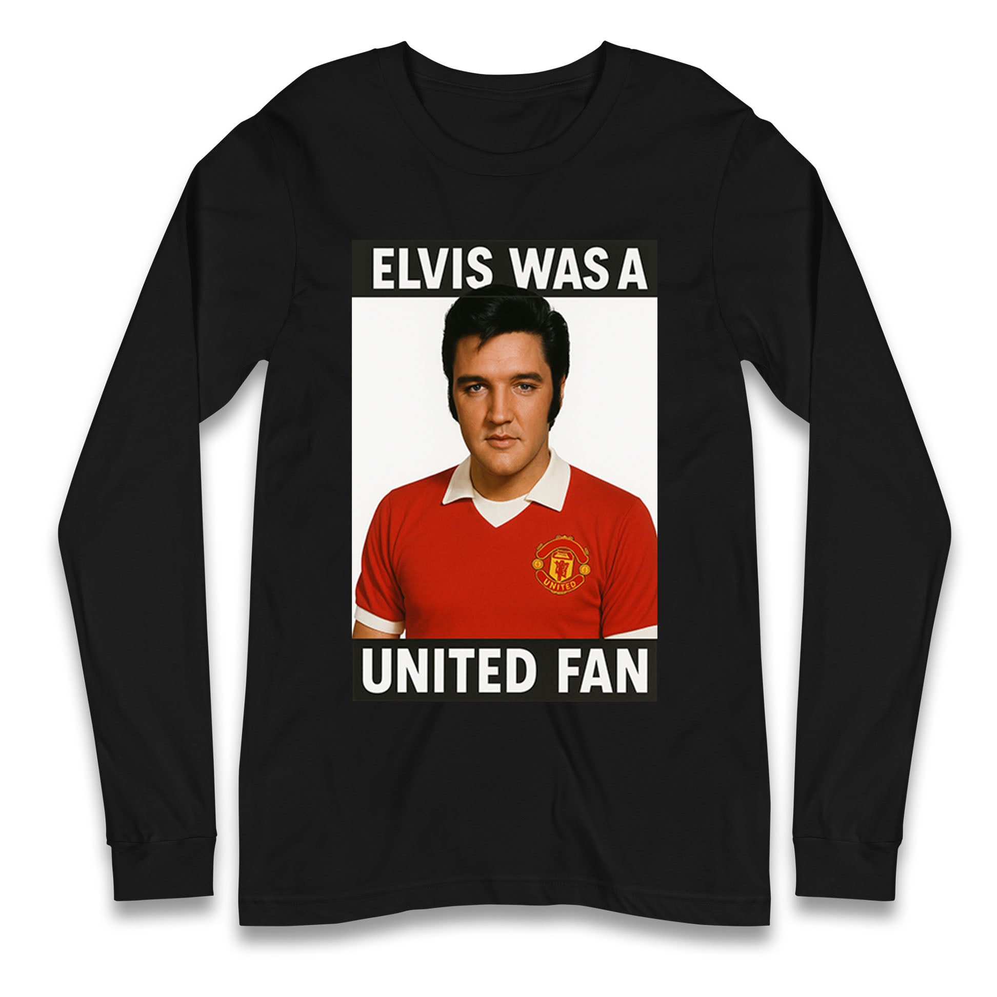 Elvis Presley Mnchester United Longsleeve T Shirt