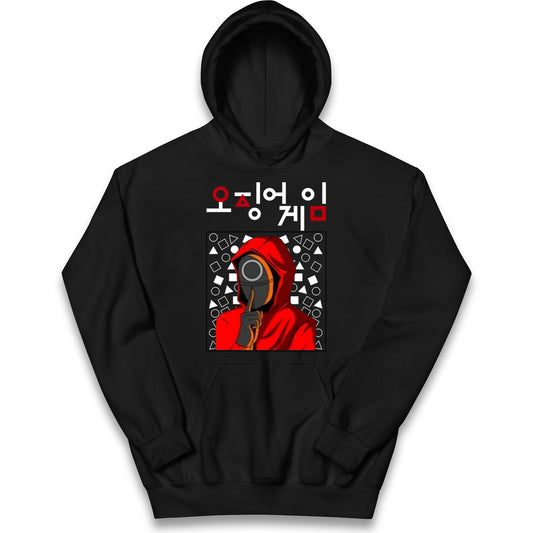squid game mask guard hoodie