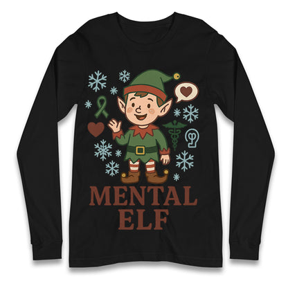 Mental Health Christmas Longsleeve T Shirt 