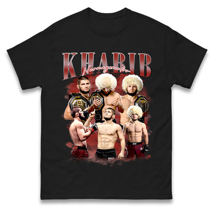 Khabib 'Smesh' Funny MMA T-Shirt - Navy Blue, 100% Cotton, Unisex Fit, Fan Art Parody Tee