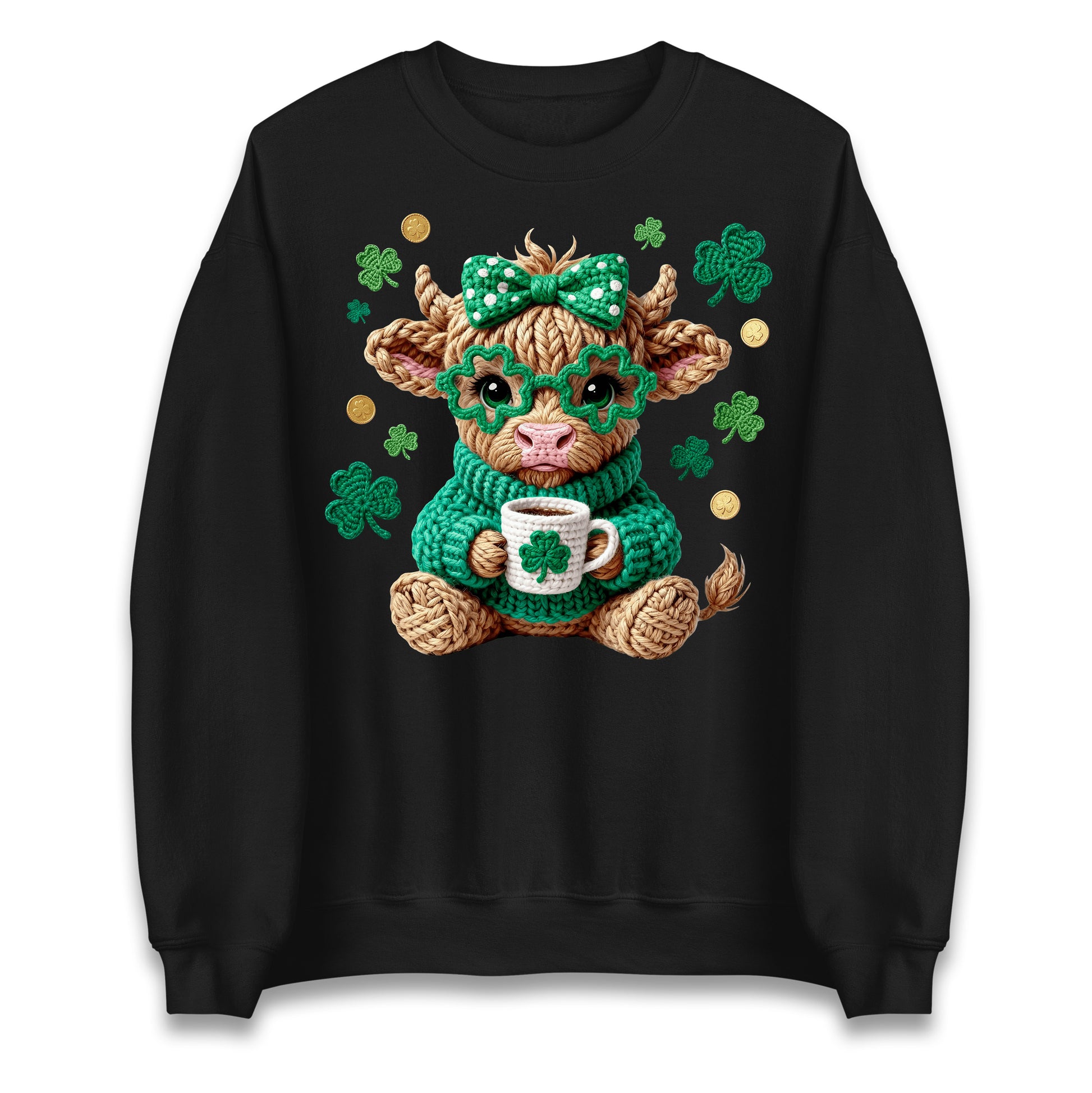 Cute Cow St Patrick Jumper