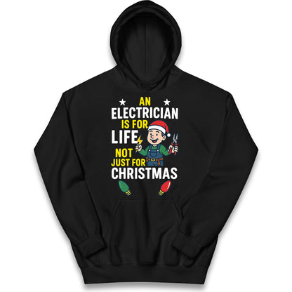 Electrician Christmas Kids Hoodie