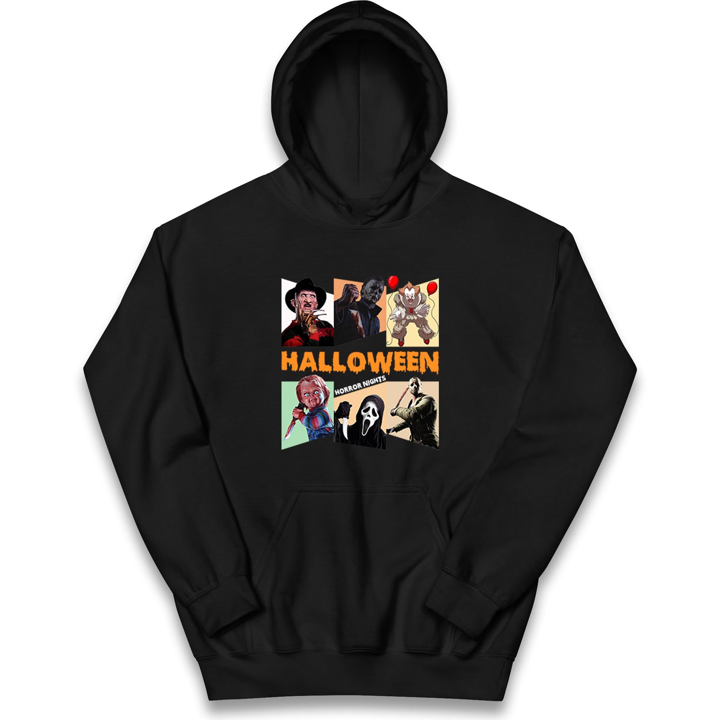 Horror Characters Halloween Horror Nights Kids Hoodie