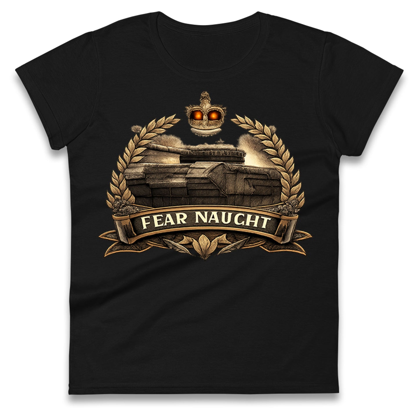 Fear Naught Royal Tank Regiment Ladies T Shirt