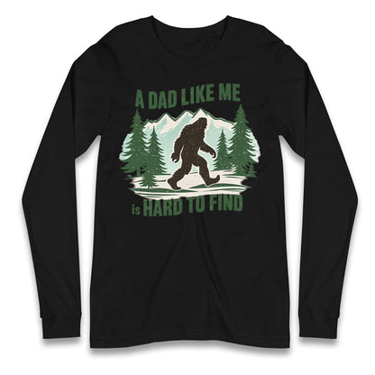 Retro Funny Bigfoot Dad Longsleeve T Shirt 