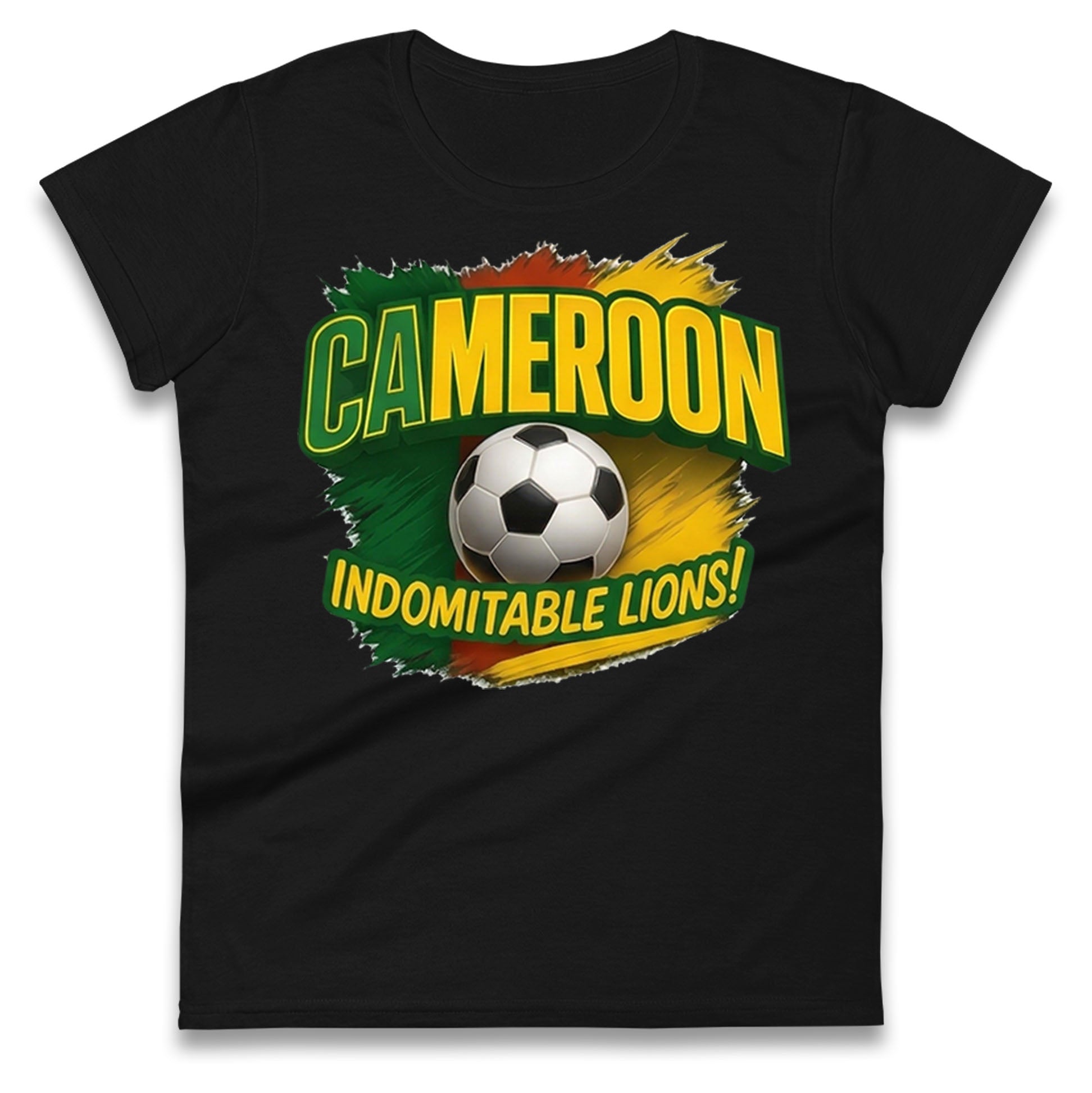 Cameroon Retro World Cup Ladies T Shirt