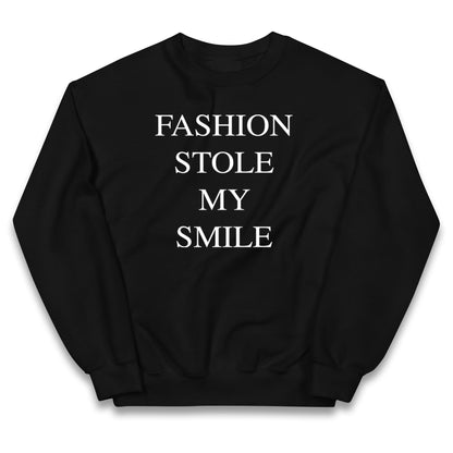 Fashion Stole My Smile Kids Jumper