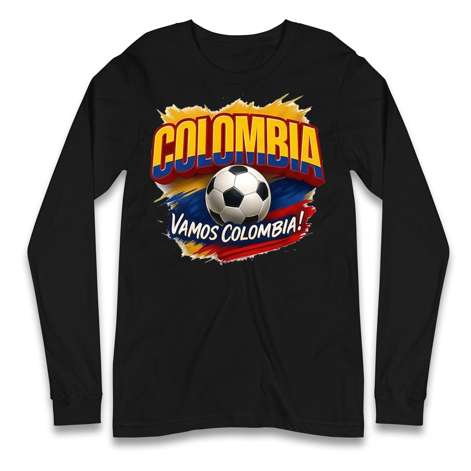 Colombia Retro World Cup Longsleeve T Shirt 