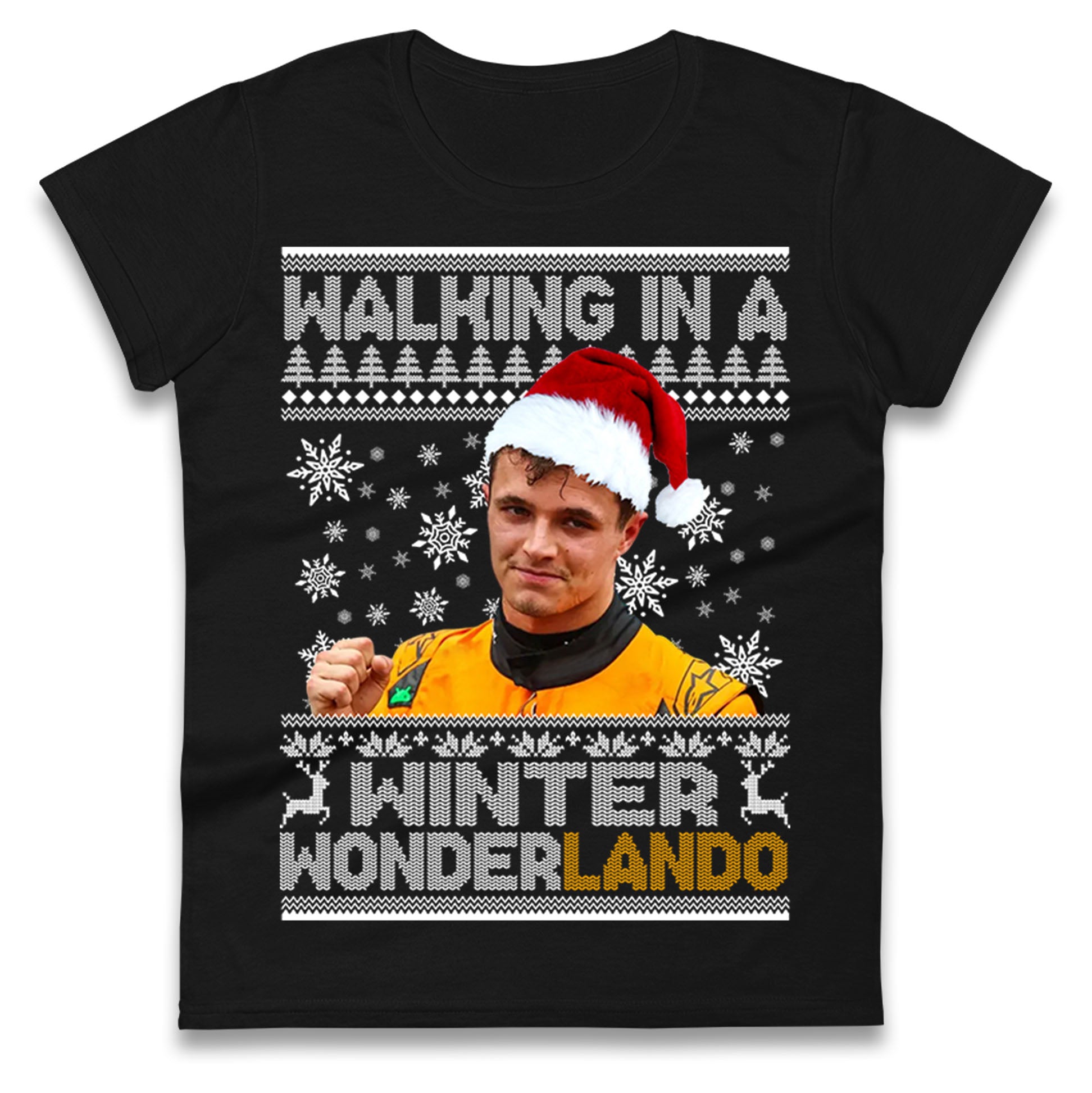 Lando Norris Christmas Ladies T Shirt