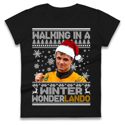 Lando Norris Christmas Ladies T Shirt