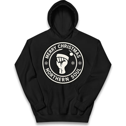 Merry Christmas Northern Soul Kids Hoodie