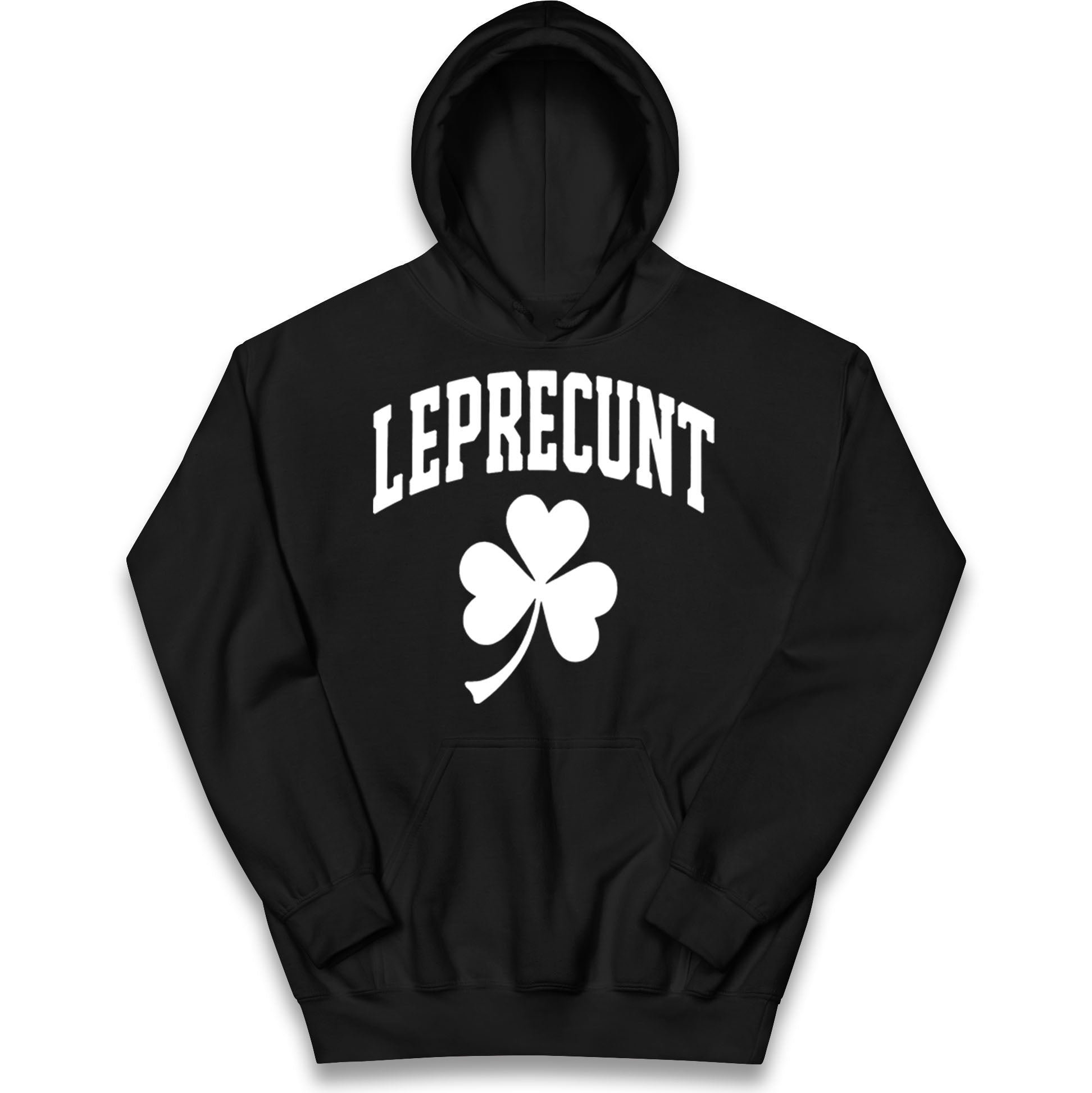 Leprecunt St Patricks Day Kids Hoodie 