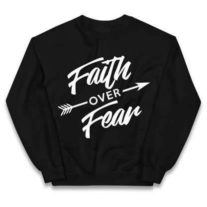 Faith Over Fear Kids Jumper