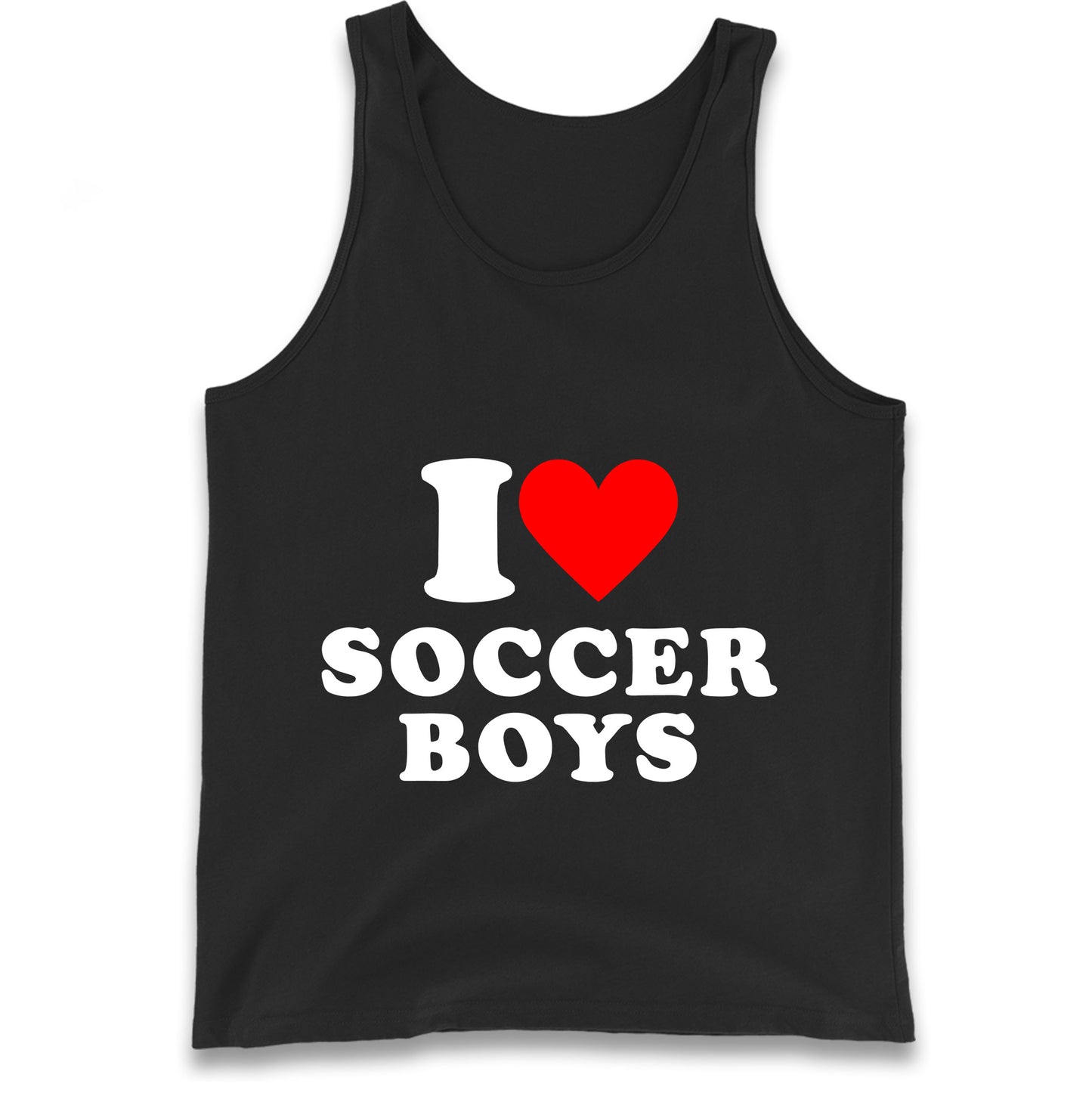 I Love Soccer Boys Tank Top