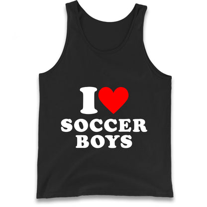 I Love Soccer Boys Tank Top