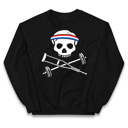 Johnny Knoxville Crutch Barbell and Bones Kids Jumper