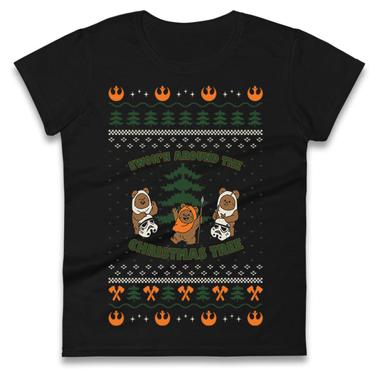 Star Wars Ewoks Christmas Ladies T Shirt