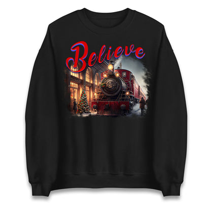 polar express christmas sweatshirt